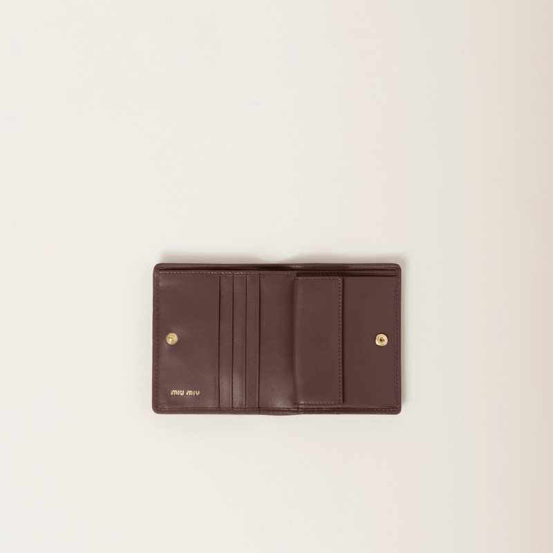 Miu Miu Small matelassé nappa leather wallet outlook