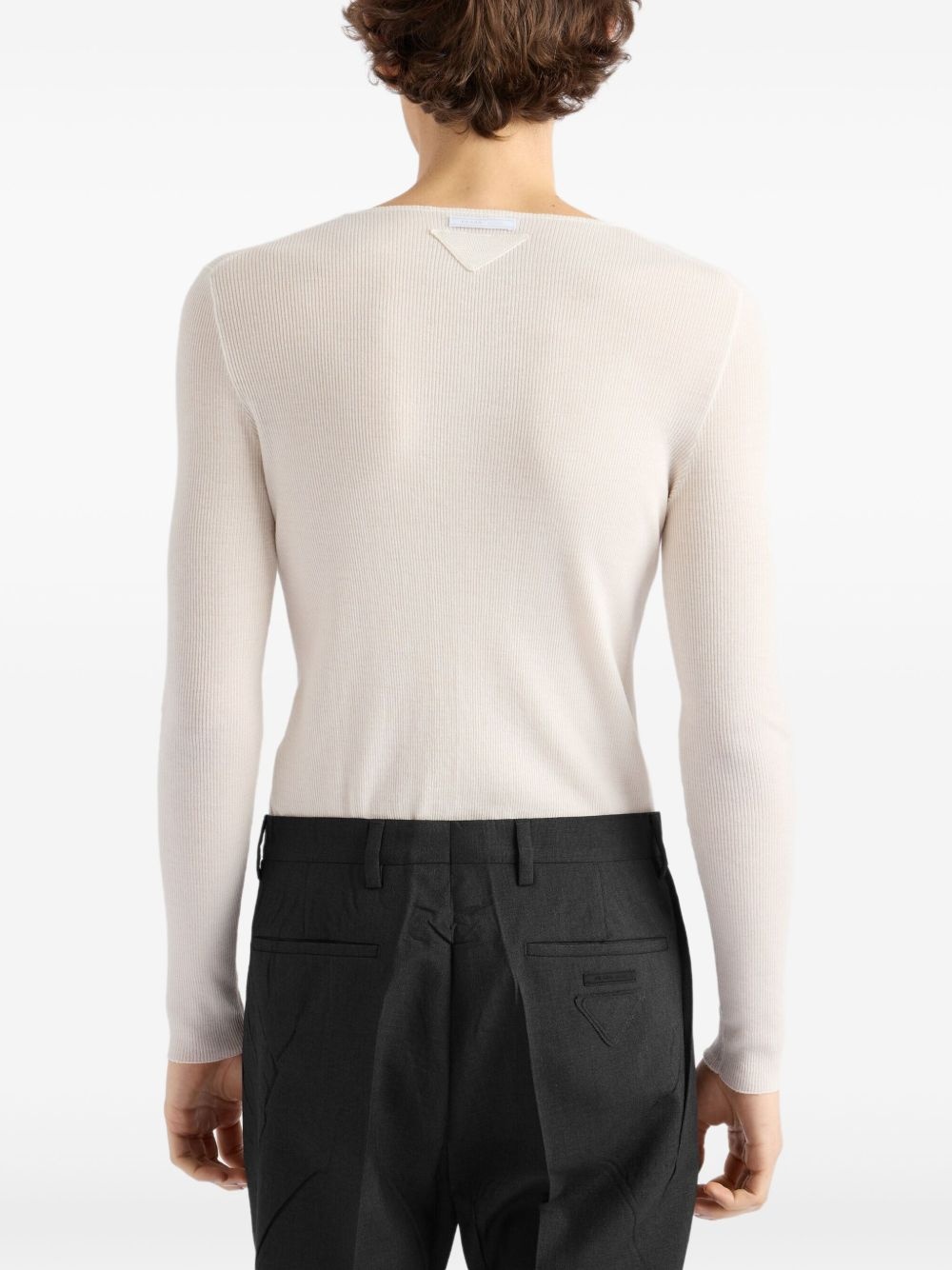 round-neck cashmere jumper - 4