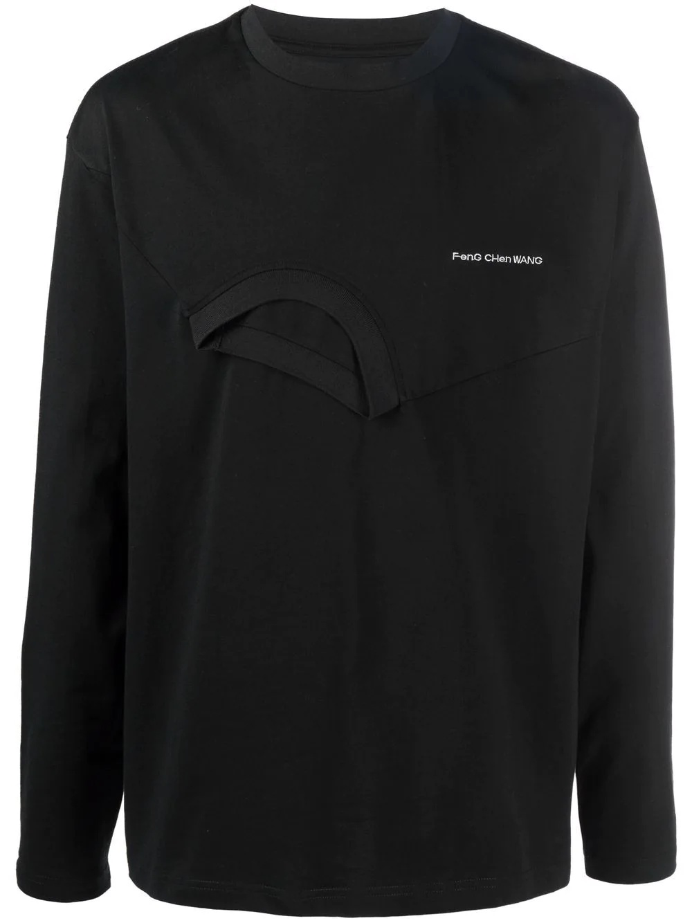 double-crew cotton sweatshirt - 1