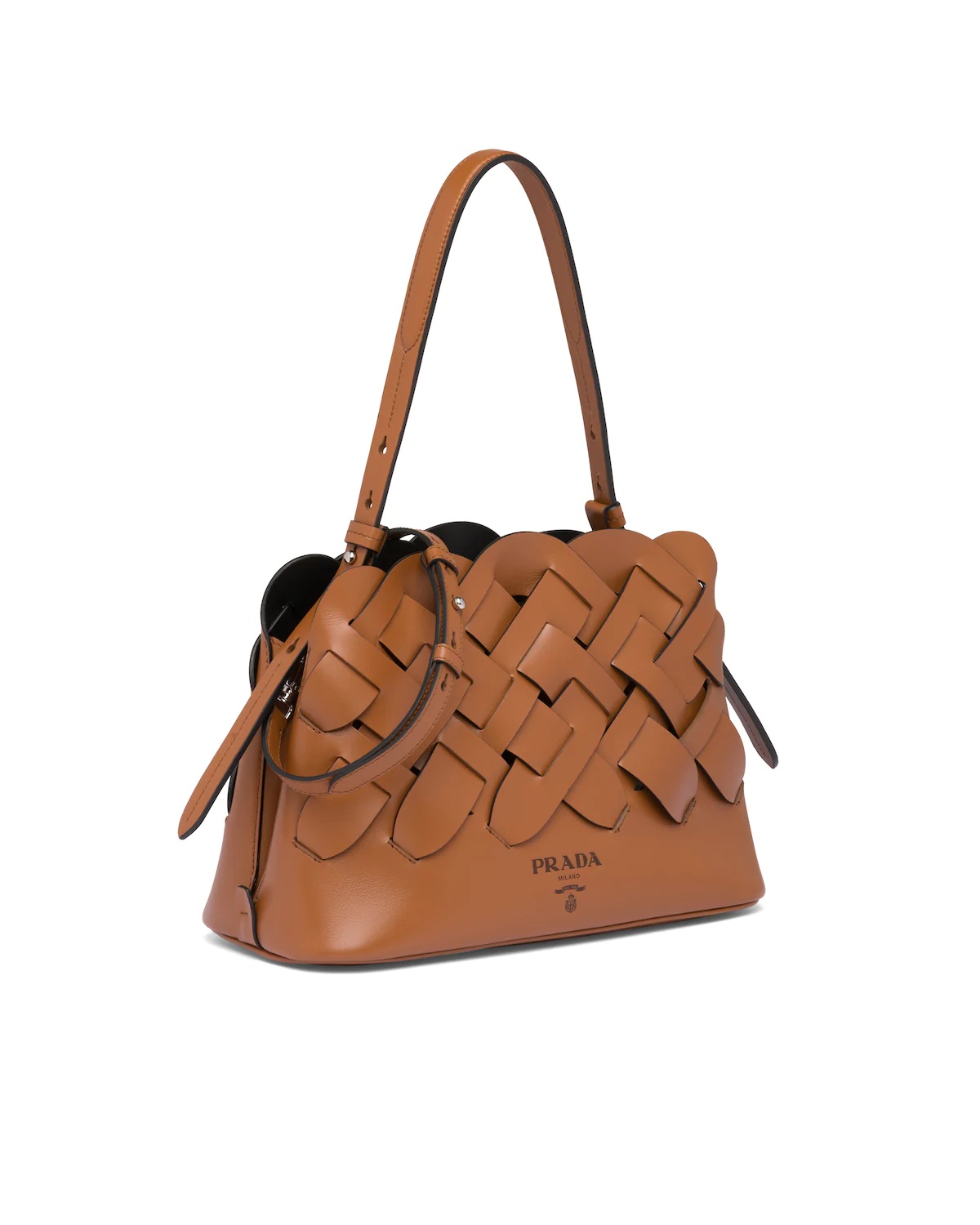 Leather Prada Tress Handbag - 3