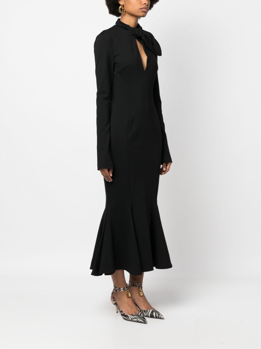 Isabel open-back midi dress - 4