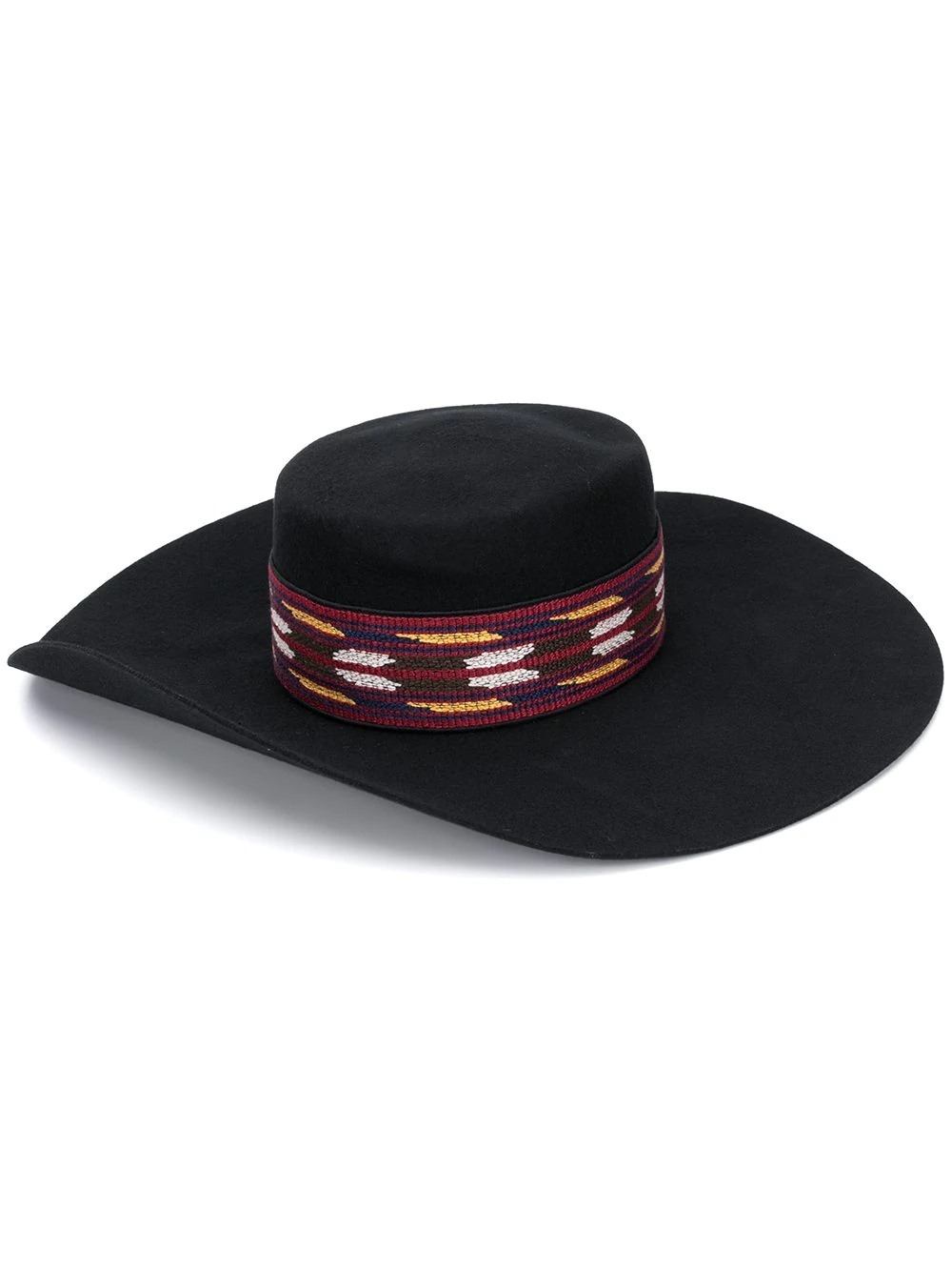 contrasting panel detail hat - 1