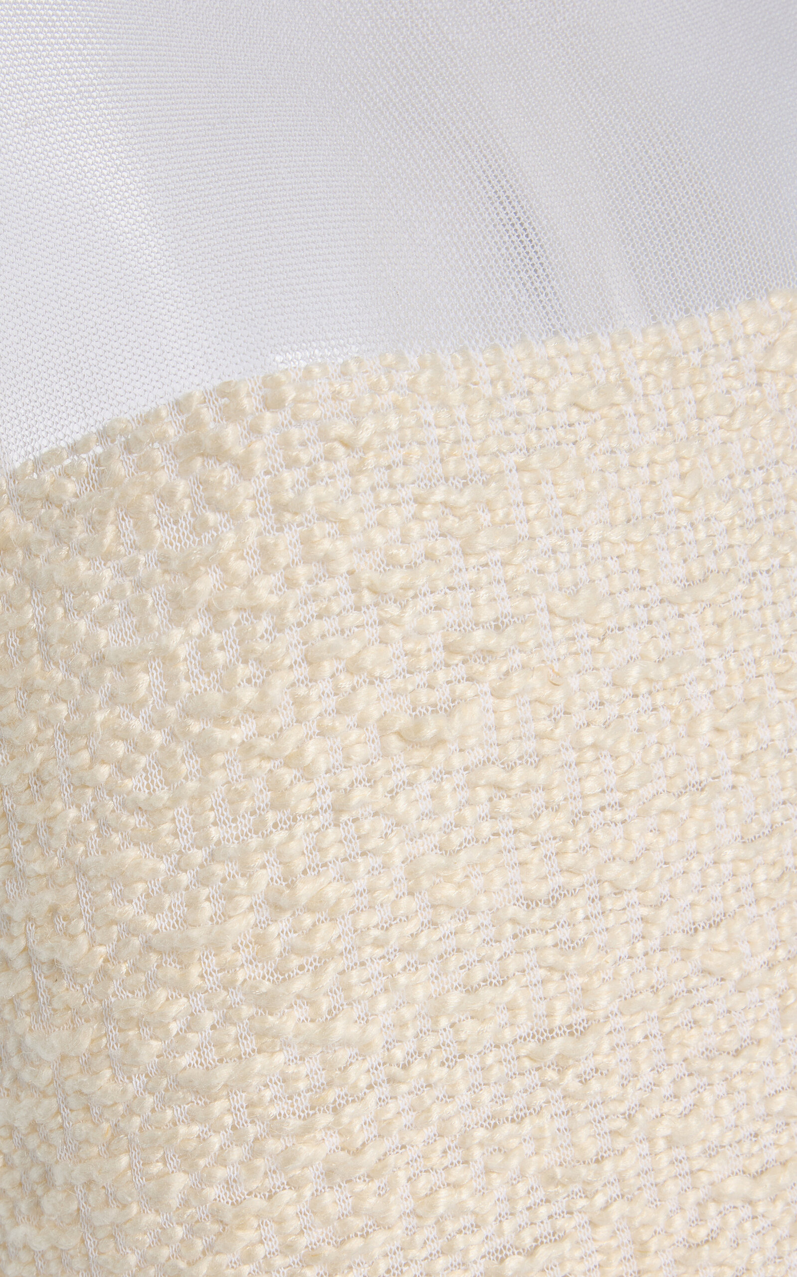 Miriele Bouclé-Inlaid Knit Maxi Dress ivory - 5