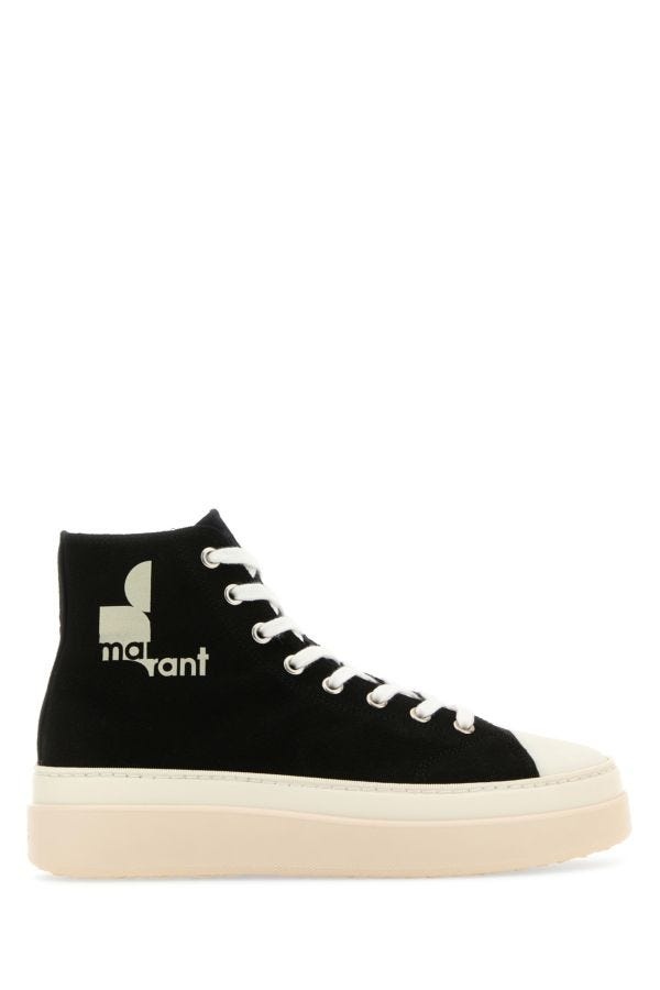 Black canvas Austen High sneakers - 1