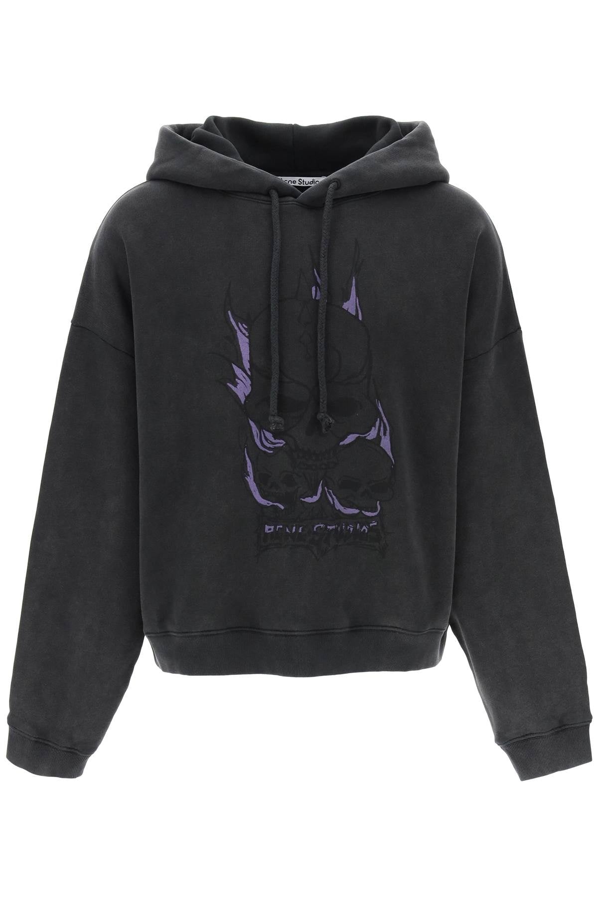 Acne Studios Hooded Sweatshirt With Graphic Print Women - 1