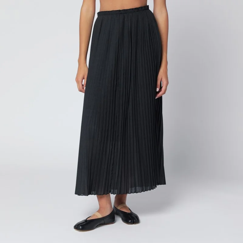 Gray Nadja-Atelier pleated skirt - 1