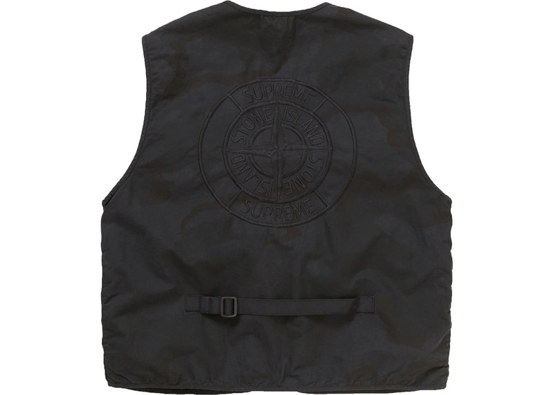 Supreme Supreme Stone Island Camo Cargo Vest Black Camo outlook