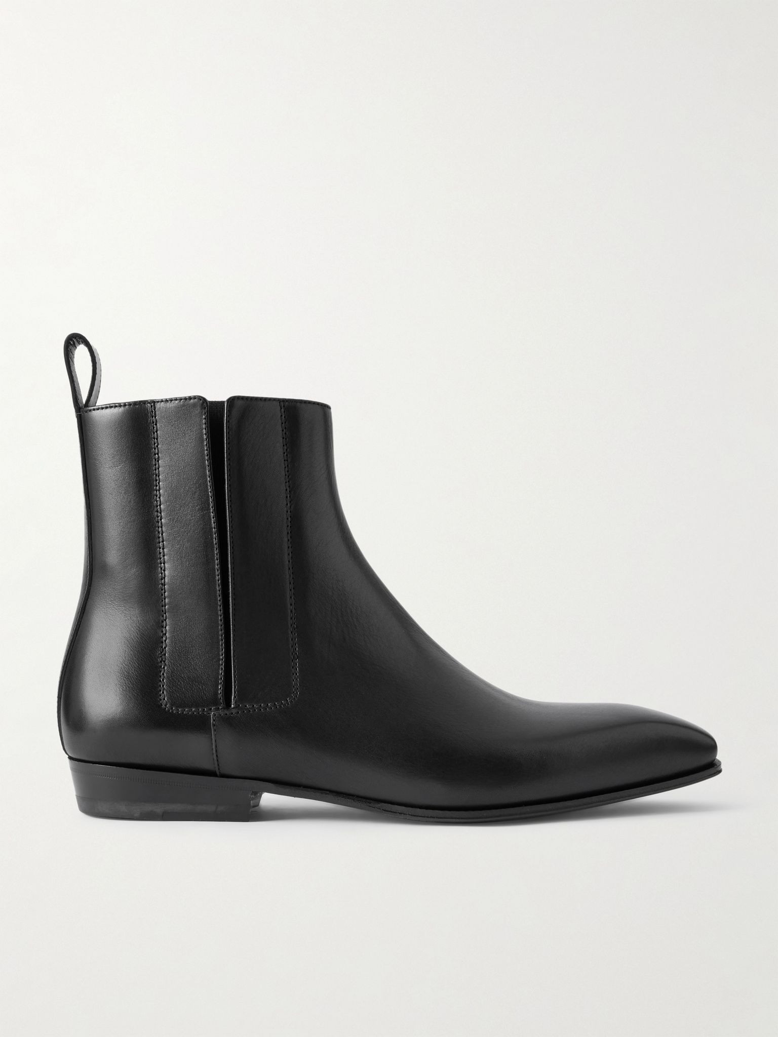 Bruton 166 Leather Chelsea Boots Black - 1