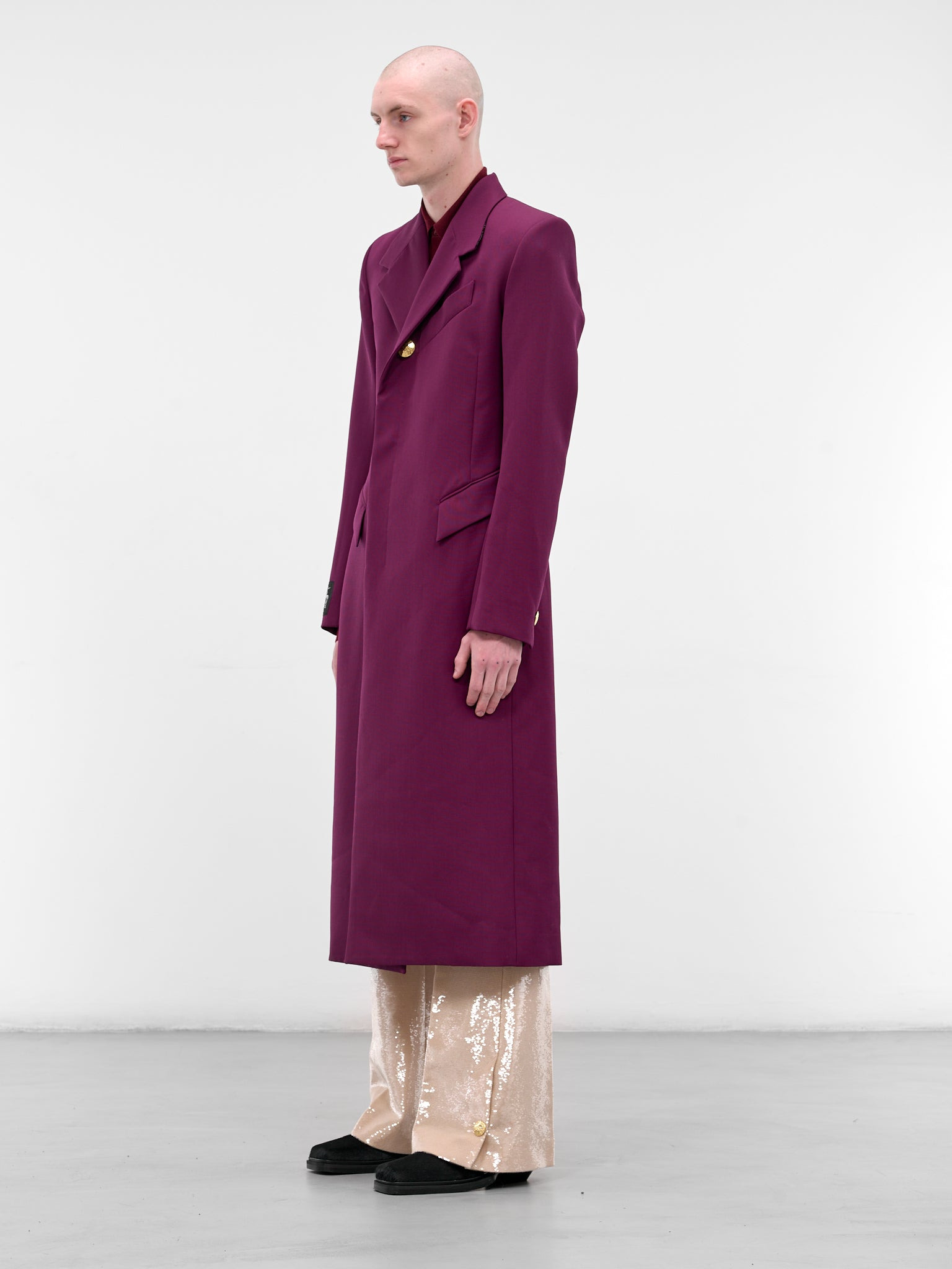 Fuchsia Tailored Long Coat - 2