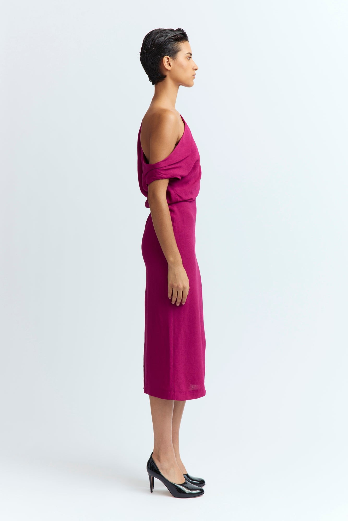 KIRA MIDI DRESS IN CREPE - 5