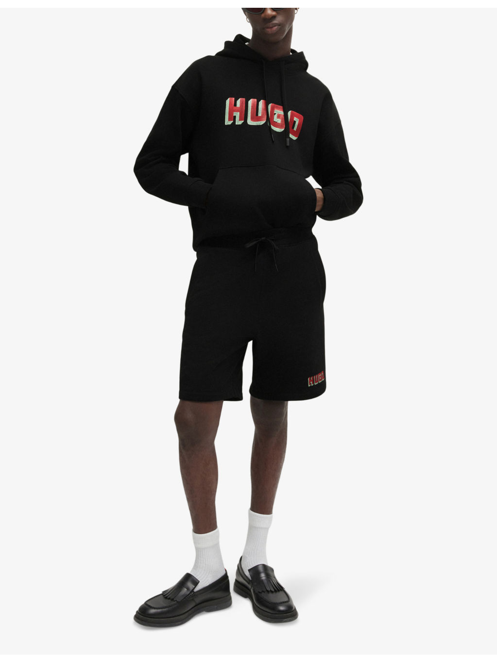 Logo-print relaxed-fit cotton sweatshorts - 2