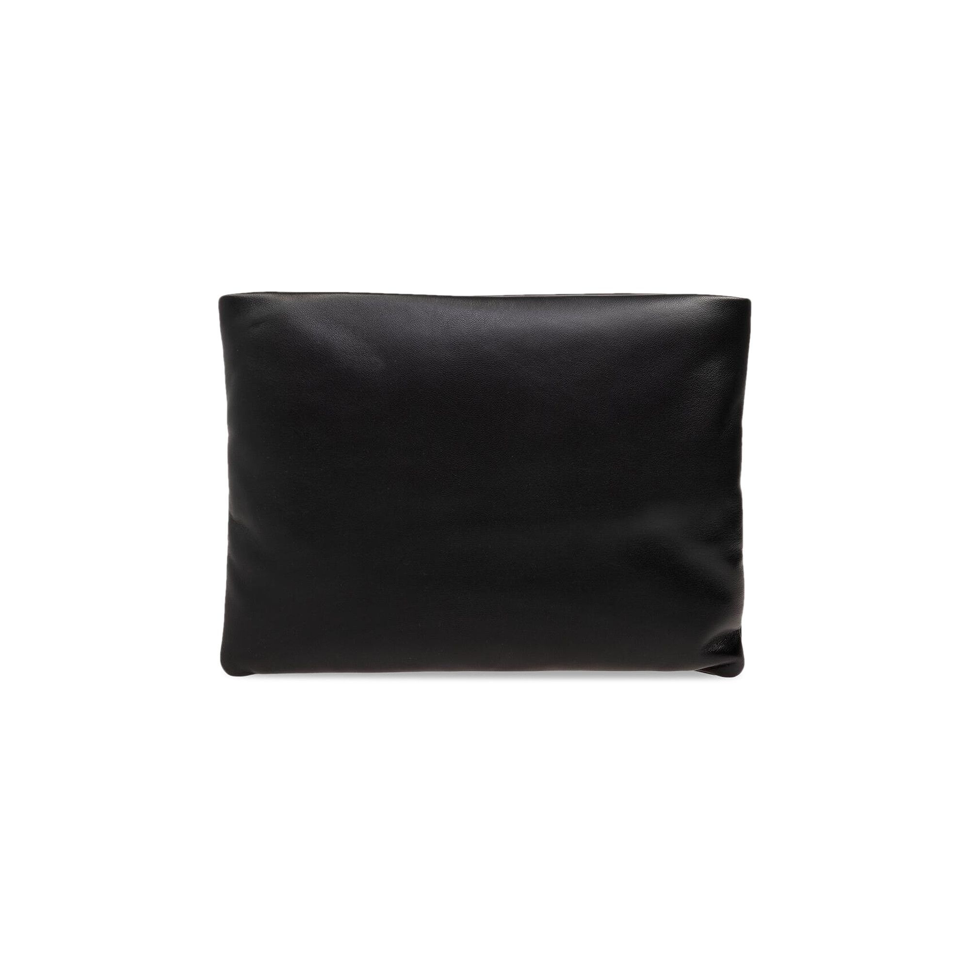 Saint Laurent Large Puffy Pouch In Lambskin 'Nero' - 2