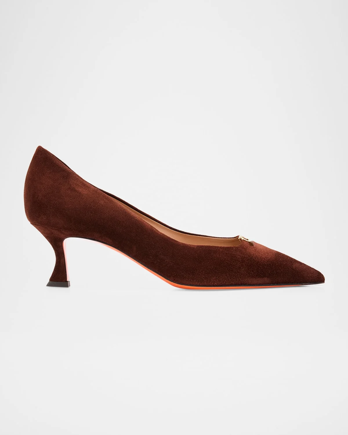 55mm Sabine Suede Buckle Pumps - 1