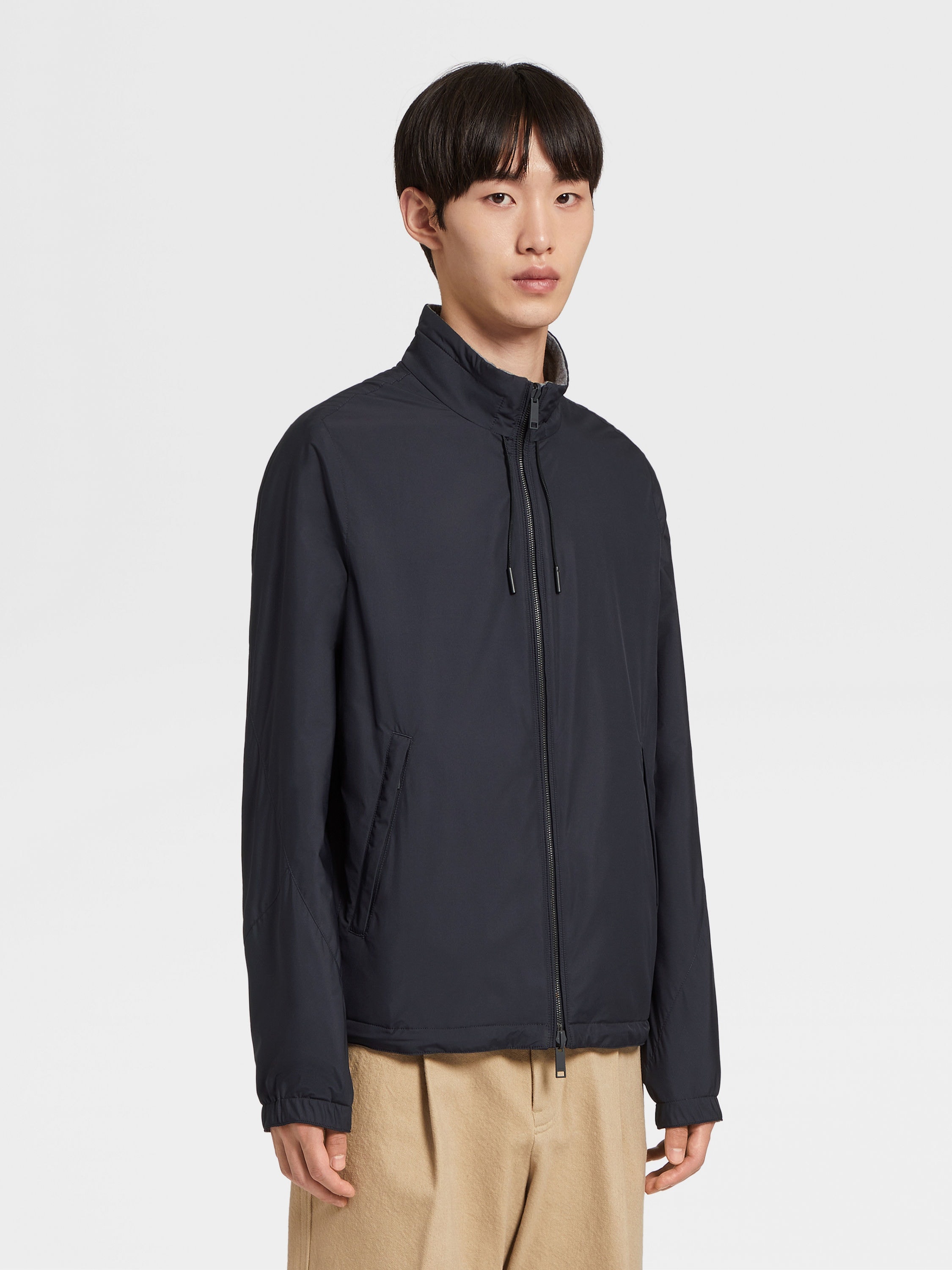 ZEGNA TECHNICAL FABRIC REVERSIBLE BREZZA BLOUSON | zegna | REVERSIBLE