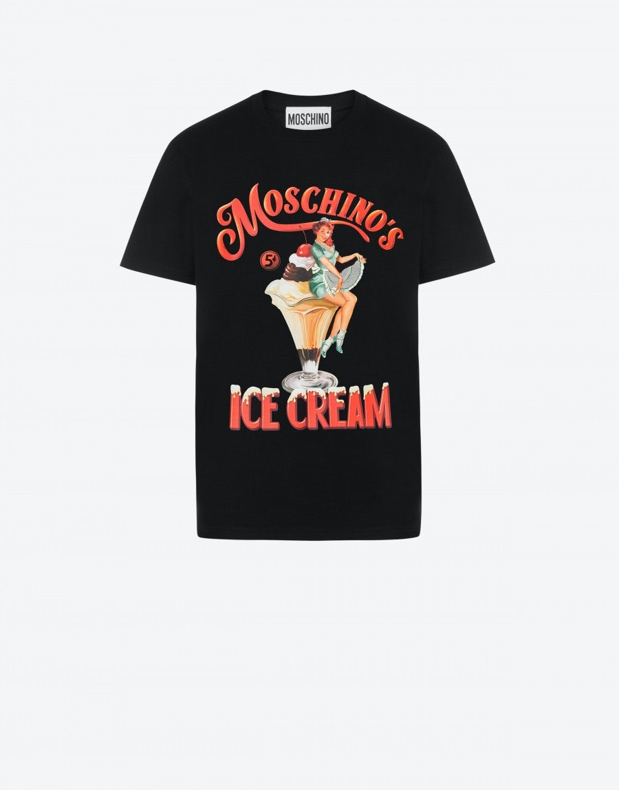 MOSCHINO'S ICE CREAM ORGANIC JERSEY T-SHIRT - 1