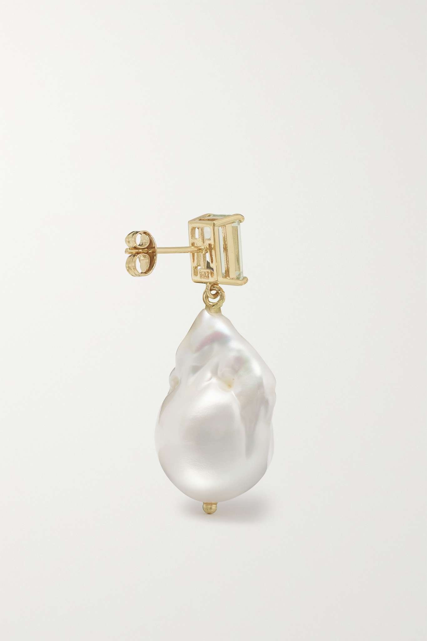 14-karat gold, pearl and amethyst earrings - 5