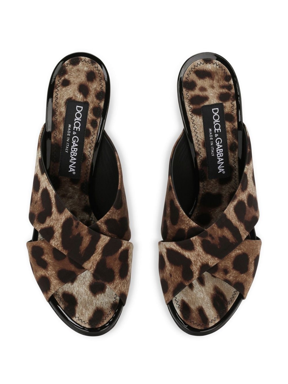 leopard-print stiletto mules - 4