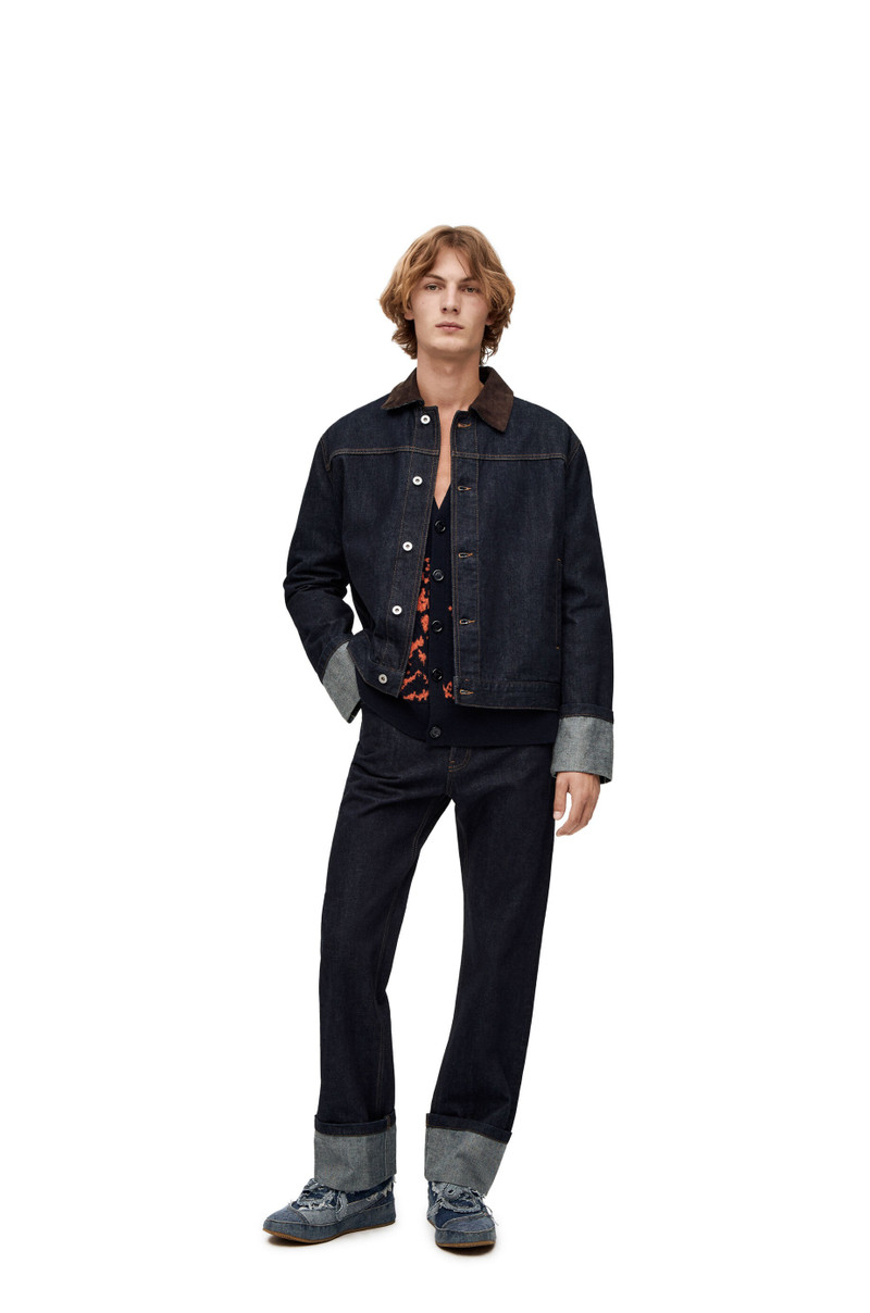 Loewe Fisherman turn-up jacket in denim | REVERSIBLE