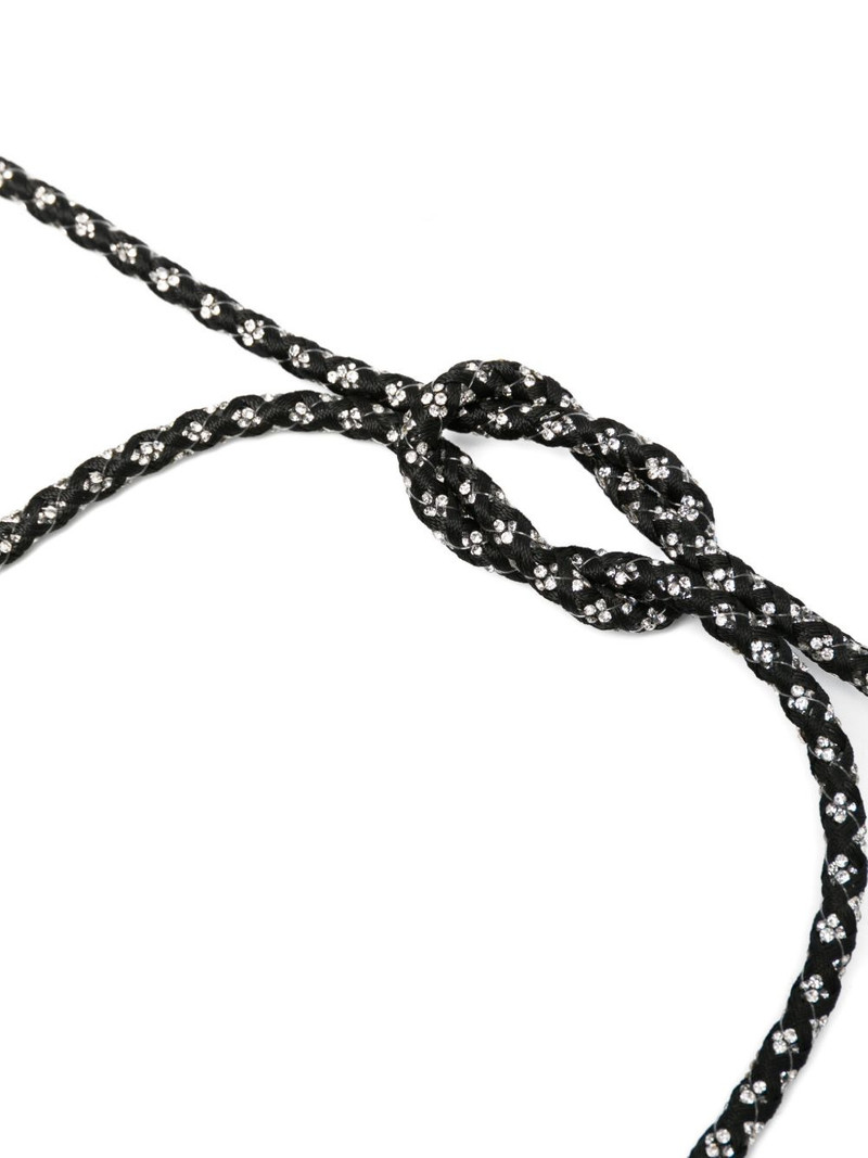 crystal-embellished braided belt 3
