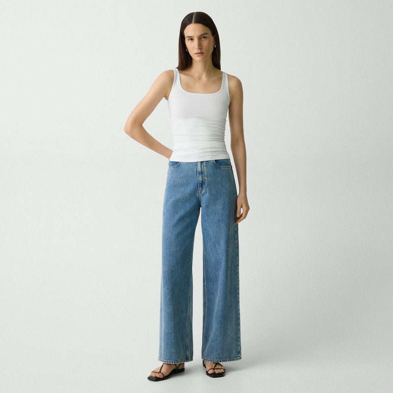 Theory Scoop Neck Tank Top in Stretch Nylon outlook