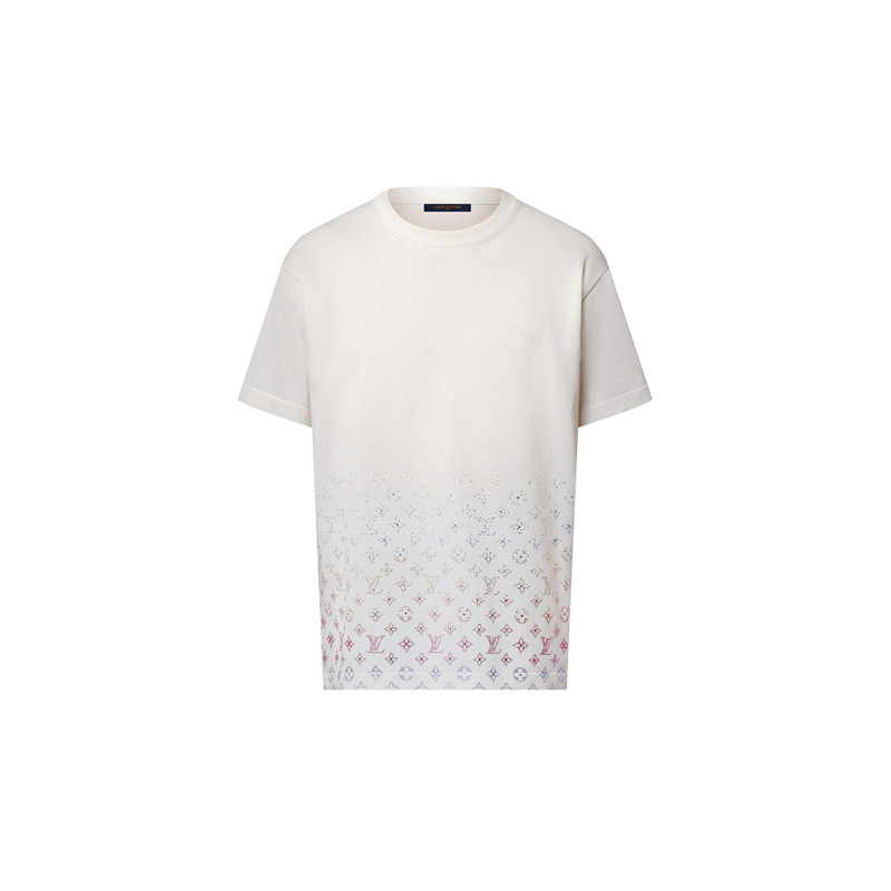 Monogram Gradient Embellished Short-Sleeved Crewneck 1