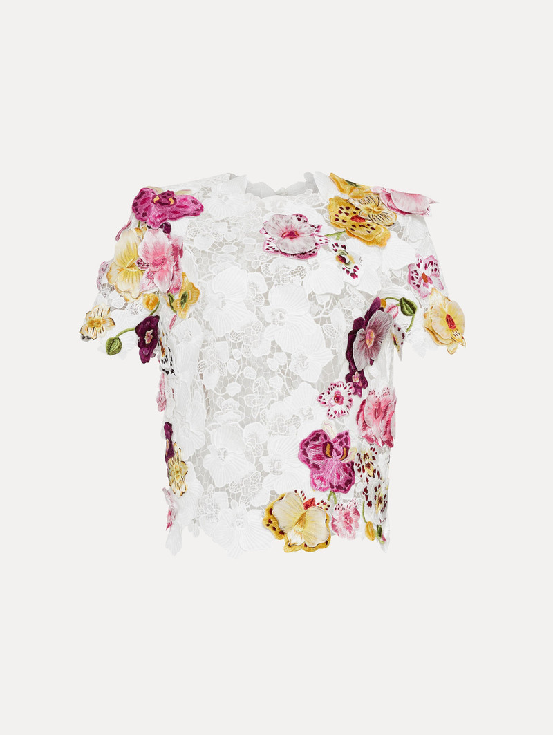 ORCHID EMBROIDERED GUIPURE BLOUSE 1