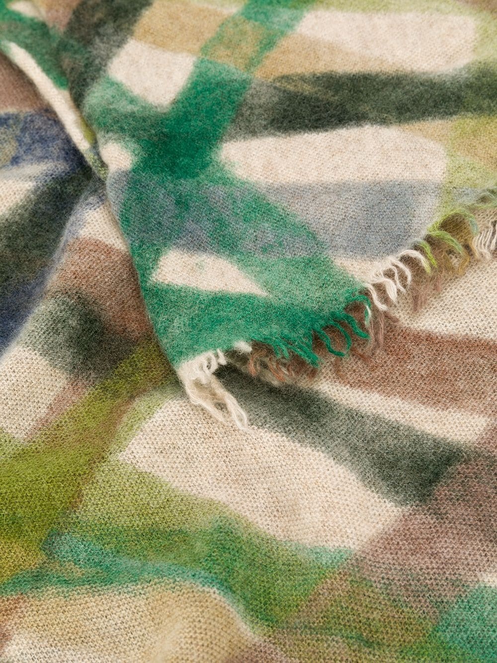 layered stripe cashmere scarf - 3