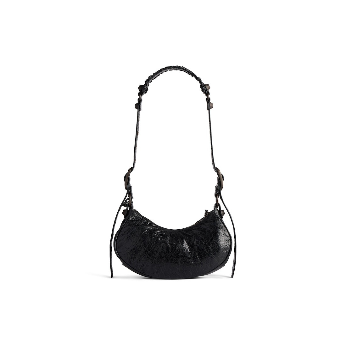 Women's Le Cagole Xs Shoulder Bag With Pins  in Black - 3