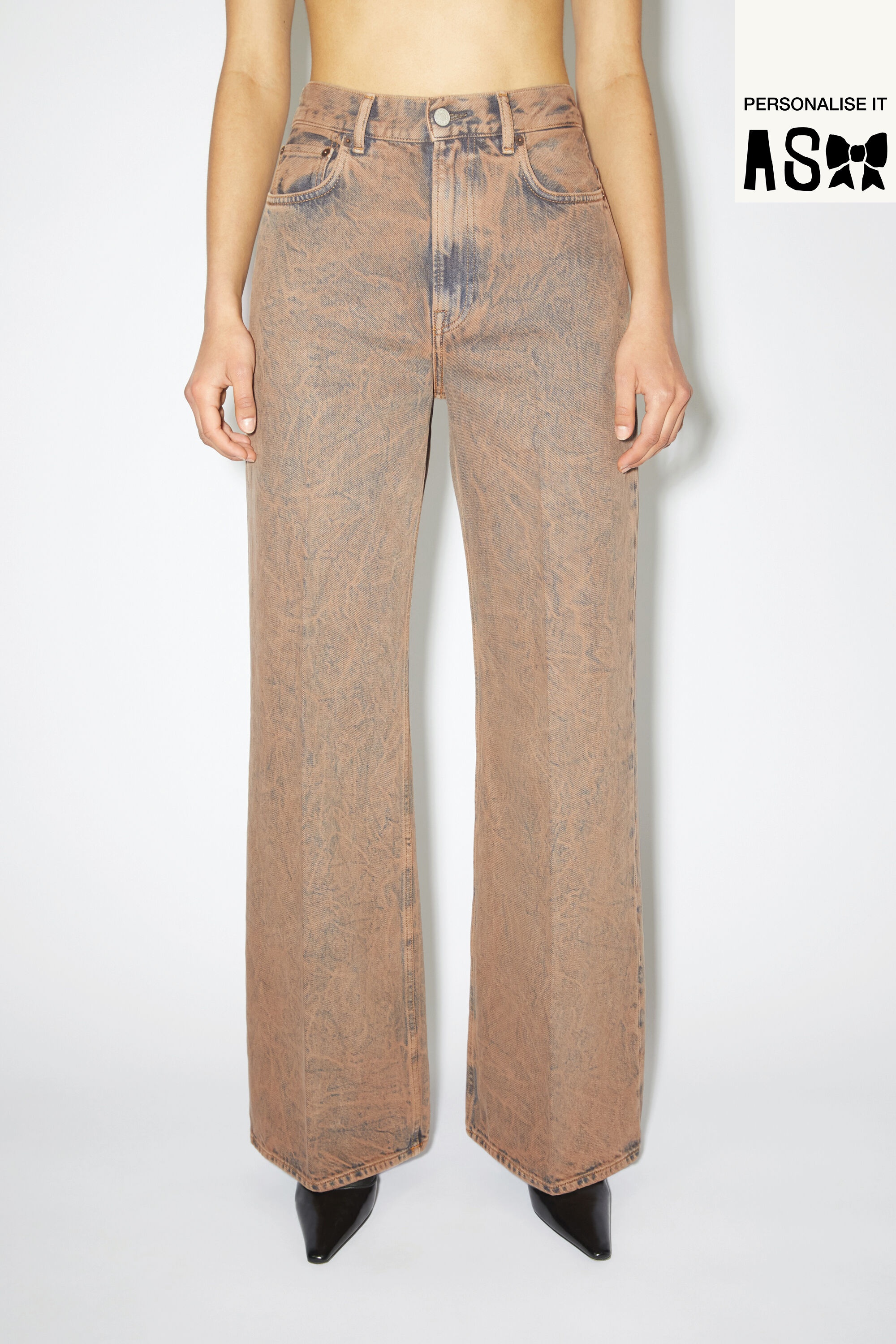 Relaxed fit jeans - 2022F - Light pink/grey - 2