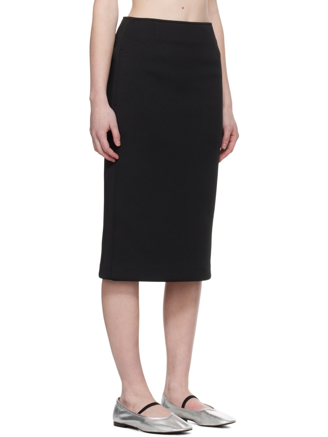Black Civita Midi Skirt - 2