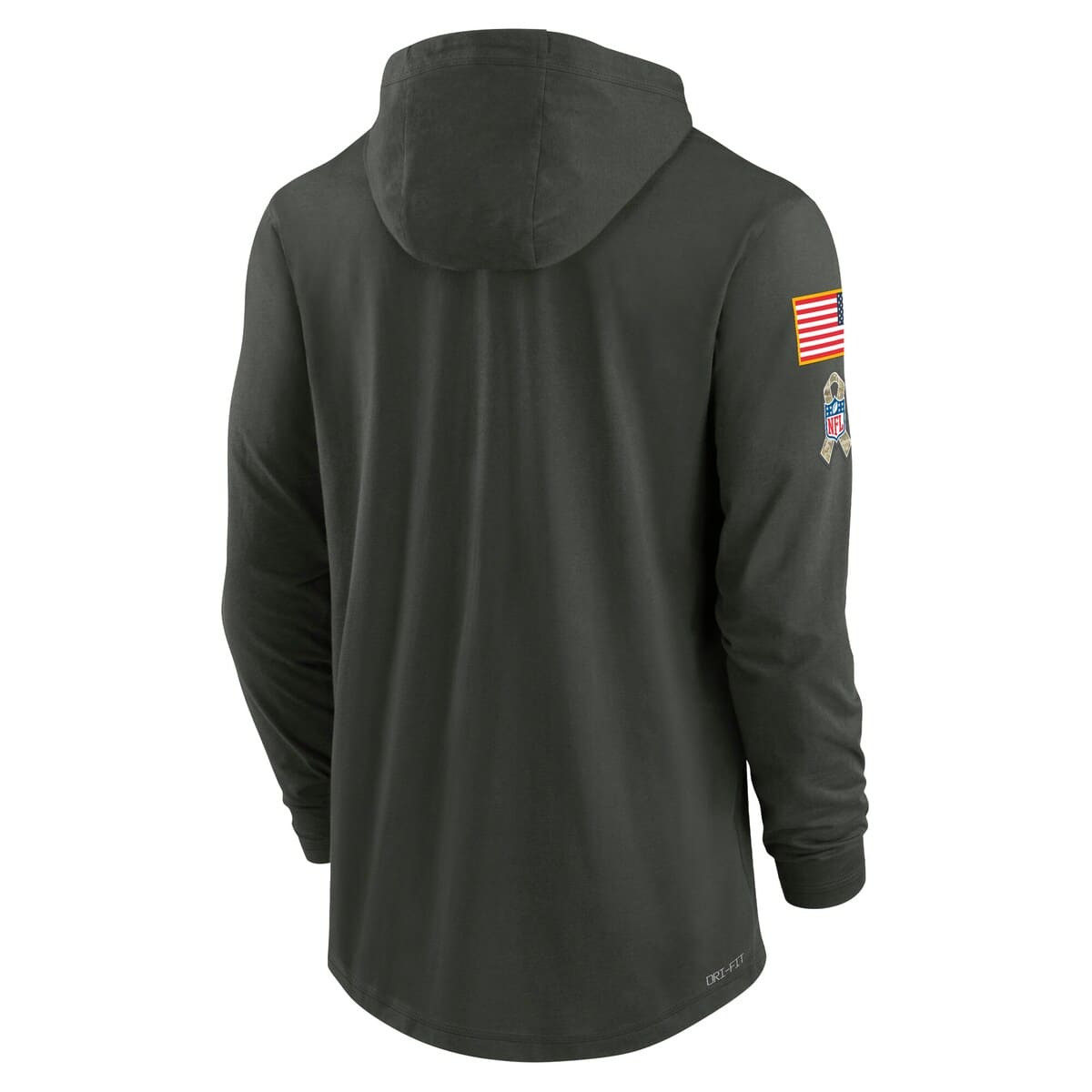 Men's Nike Forest Green Seattle Seahawks 2025 Salute to Service Sideline Dri-FIT Lightweight Hooded  - 3