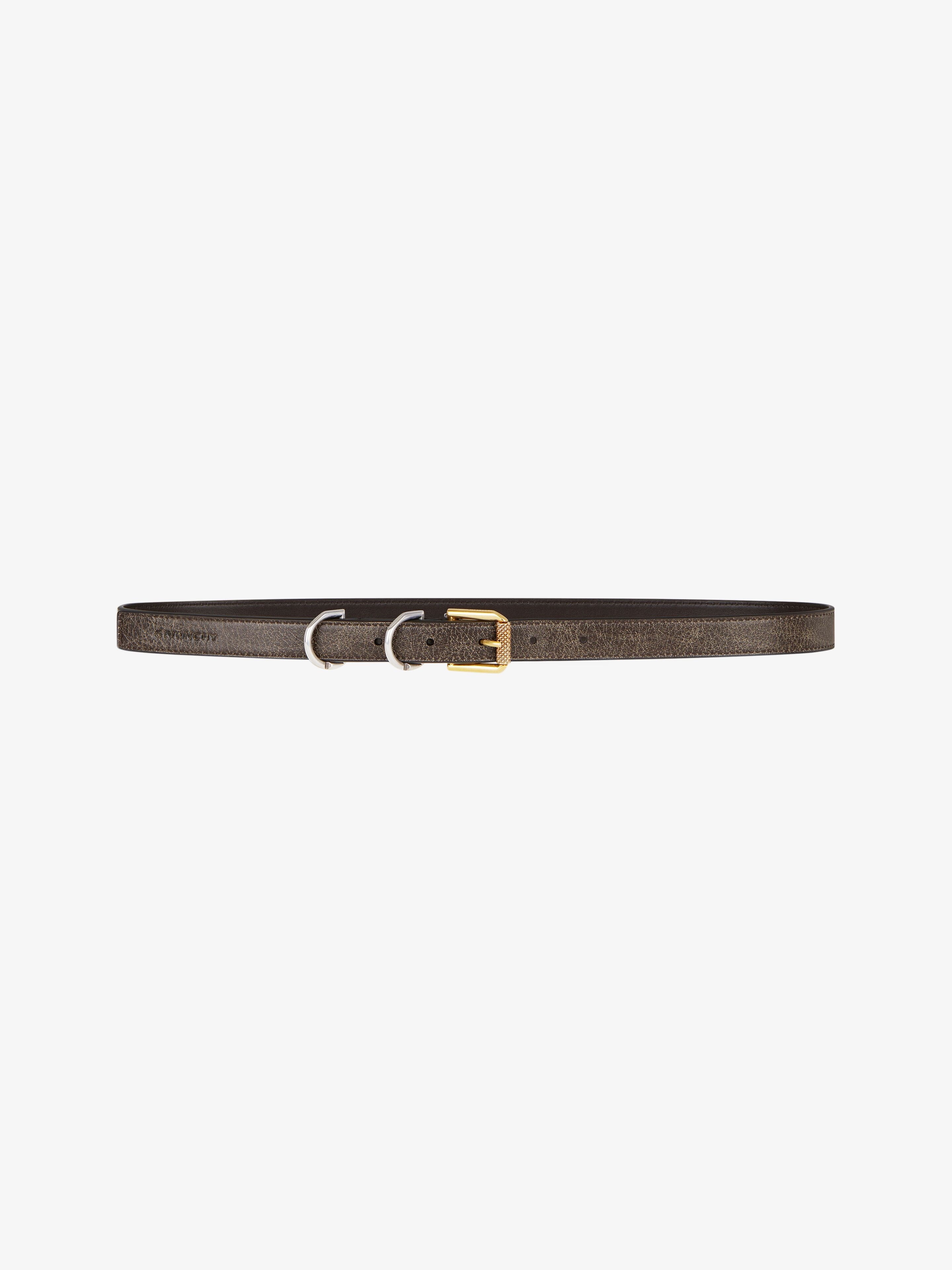 VOYOU BELT IN AGED LEATHER - 1