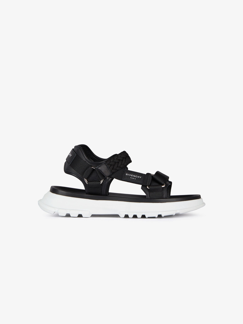 Spectre sandals in leather and canvas 1