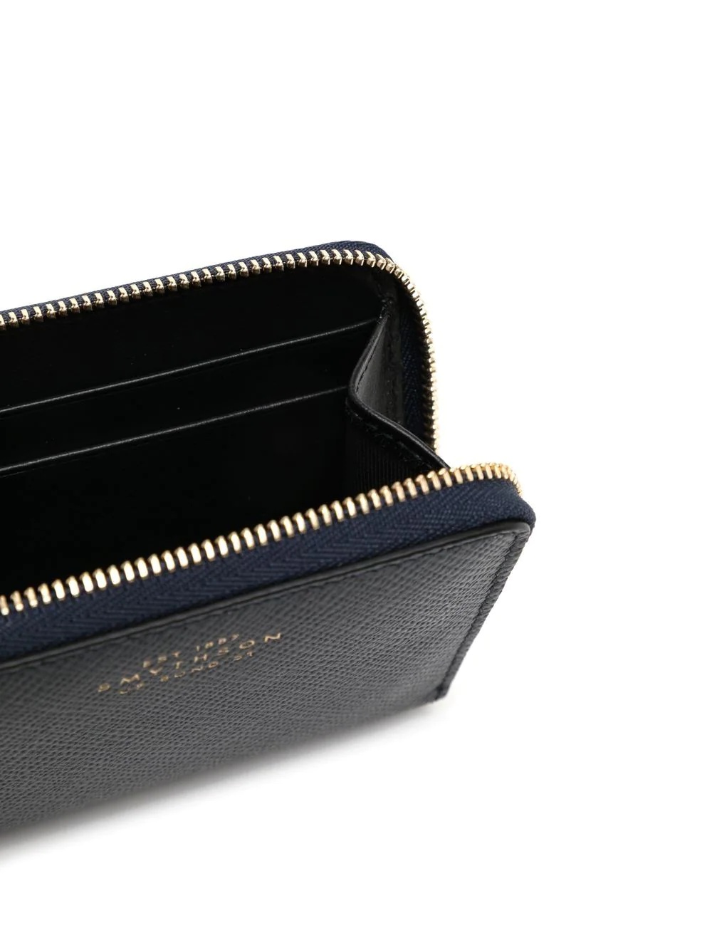 grained-leather zipped purse - 3