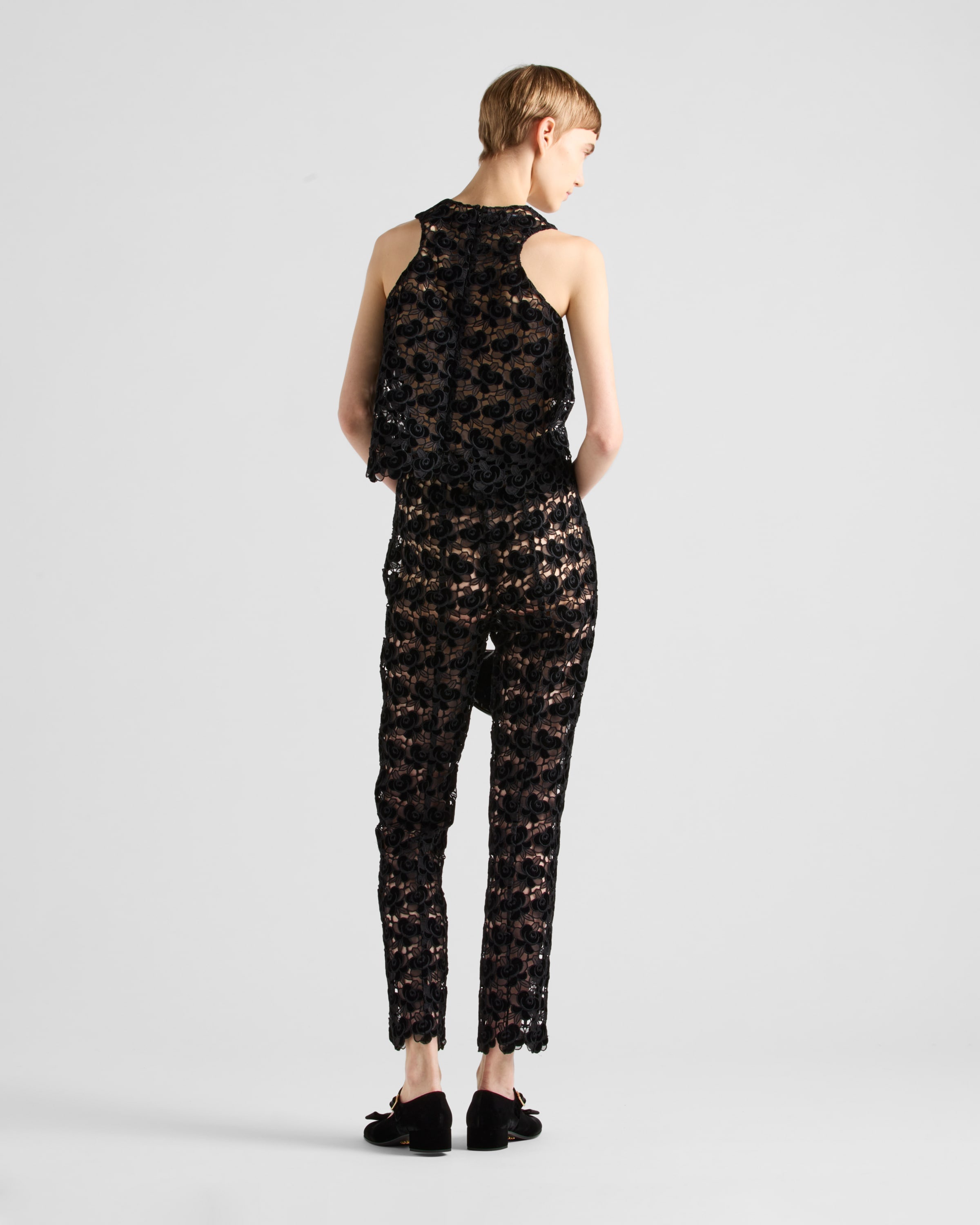 Guipure lace trousers - 5