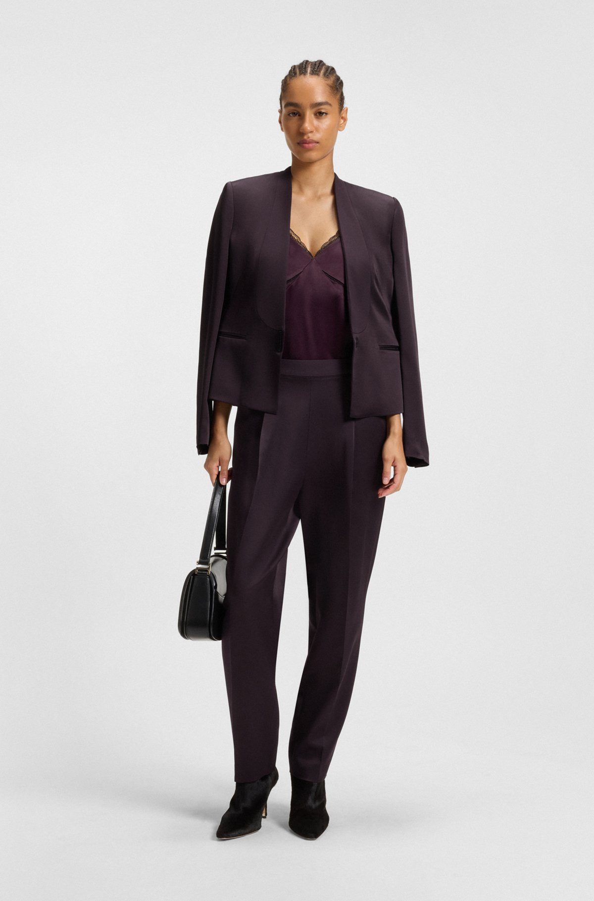 REGULAR-FIT TROUSERS WITH TAPERED LEG - 3