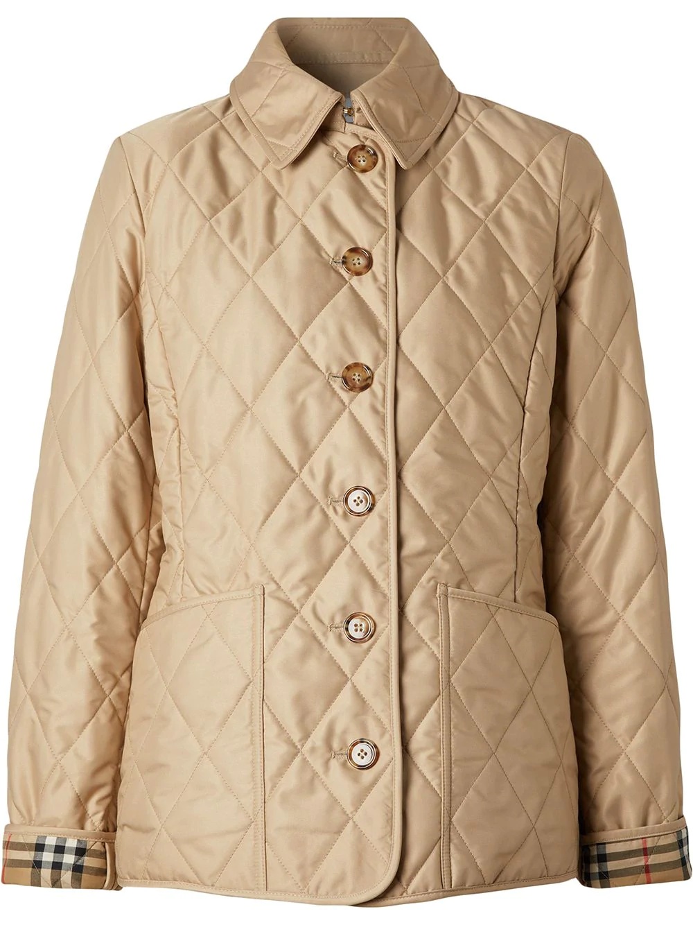 diamond quilted thermoregulated jacket - 1