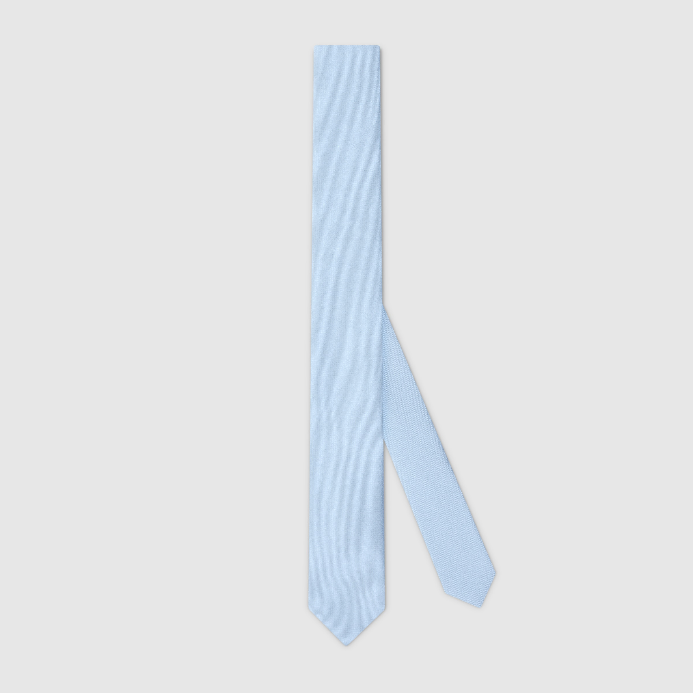 Crepe-effect silk blend tie - 1