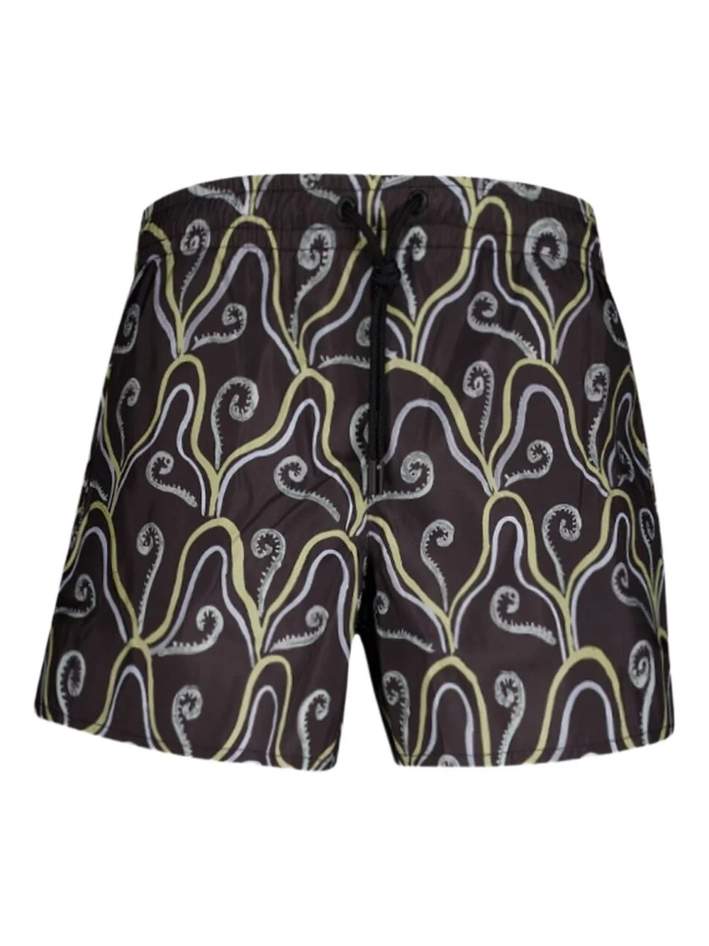 abstract-pattern swim shorts - 1