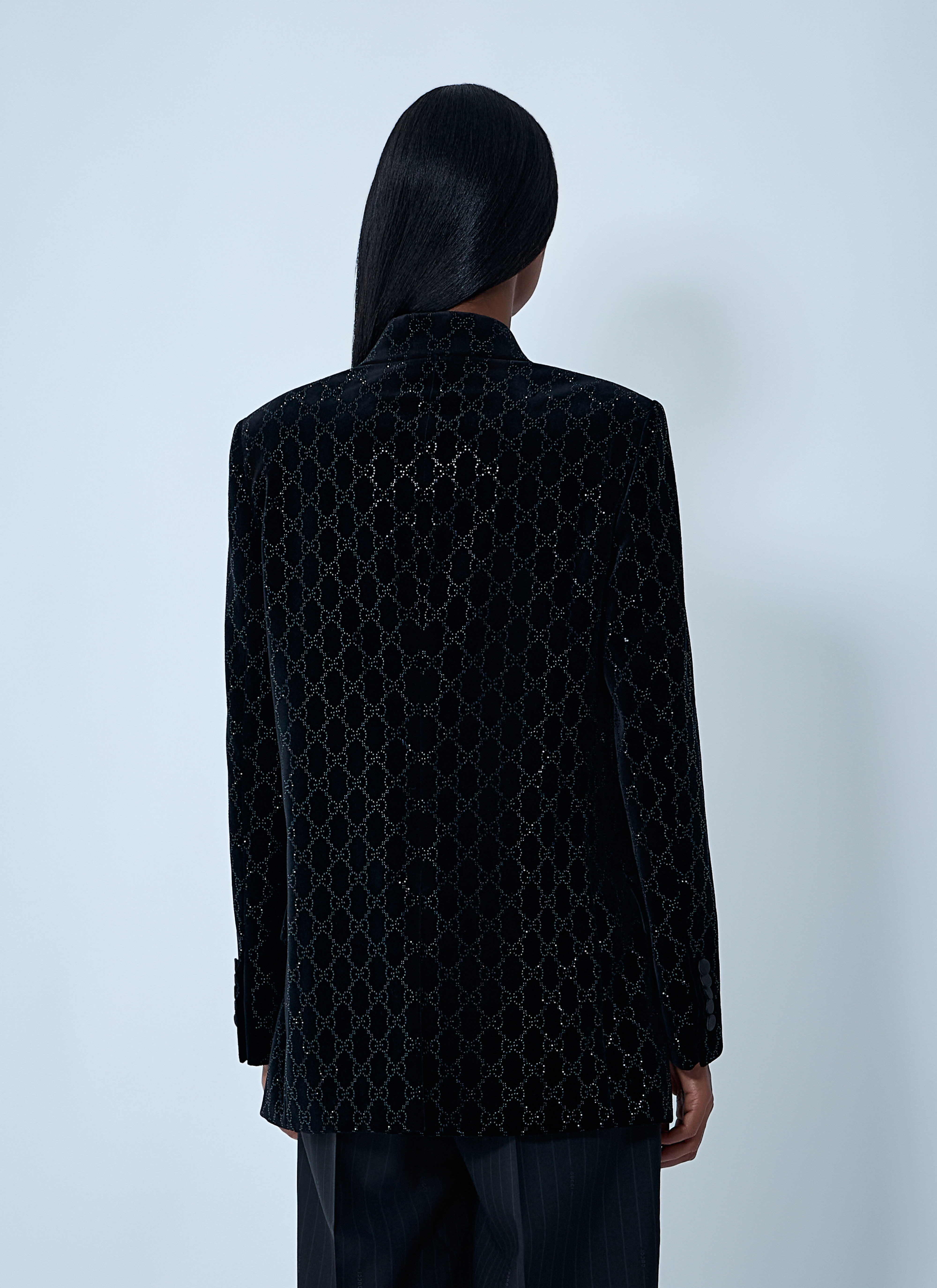 GG Velvet Blazer - 4