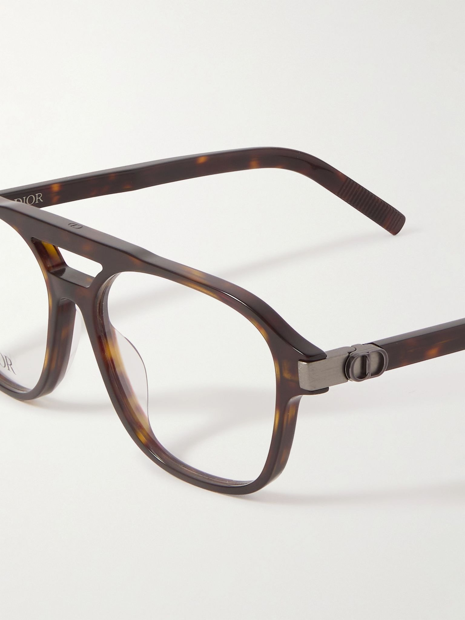 CD IconO N1I Aviator-Style Tortoiseshell Acetate Optical Glasses Tortoiseshell - 4