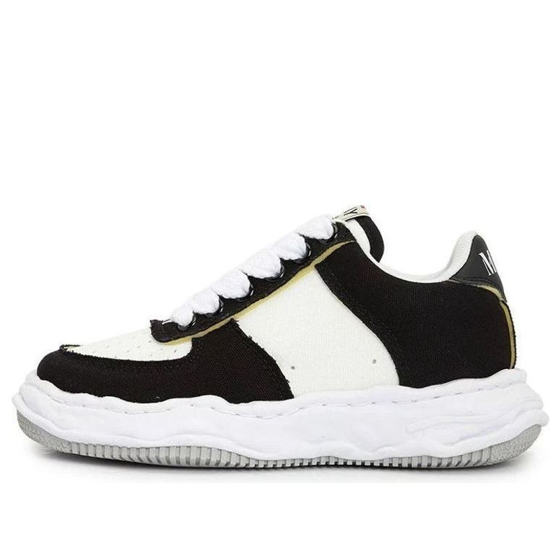 Maison MIHARA YASUHIRO Wayne OG Sole Canvas Low 'Black White' A14FW731-BLKWHT - 1