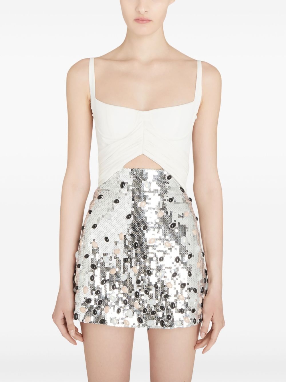 sequin embellishment short dress - 5