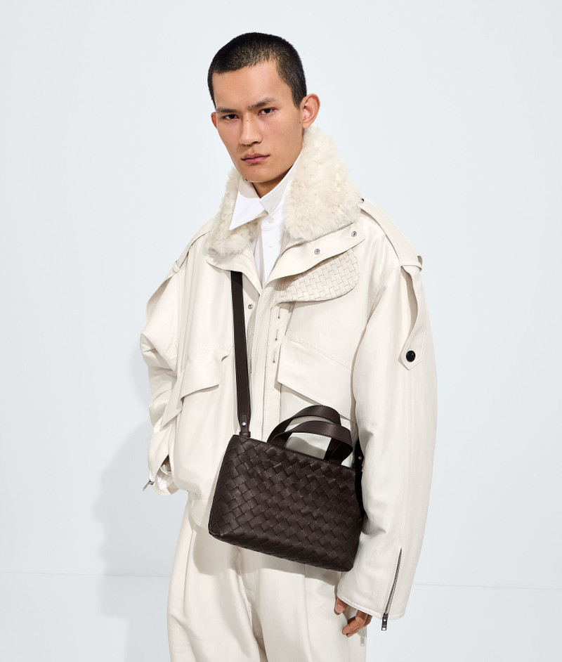 Bottega Veneta Mini Intrecciato Zipped Tote outlook