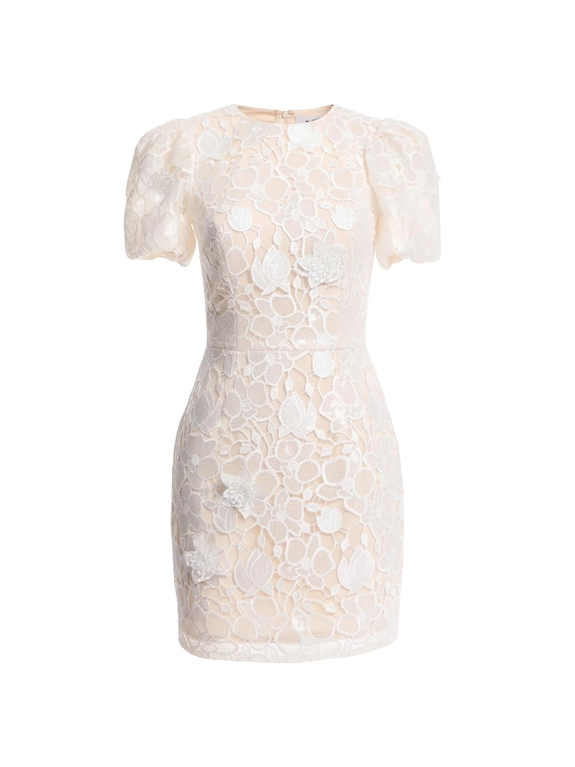 Women's Elsie Floral Lace Minidress - Off White - 1