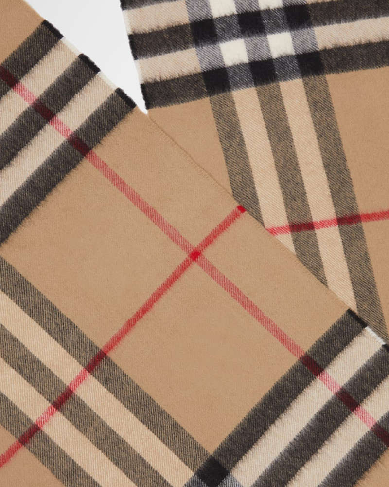 Burberry Men's Giant Check Cashmere Scarf outlook
