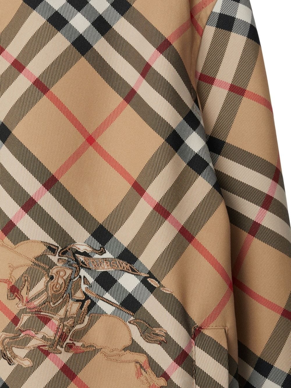 cropped reversible check jacket - 2