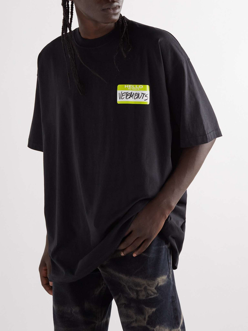 Oversized Logo-Print Cotton-Jersey T-Shirt 4