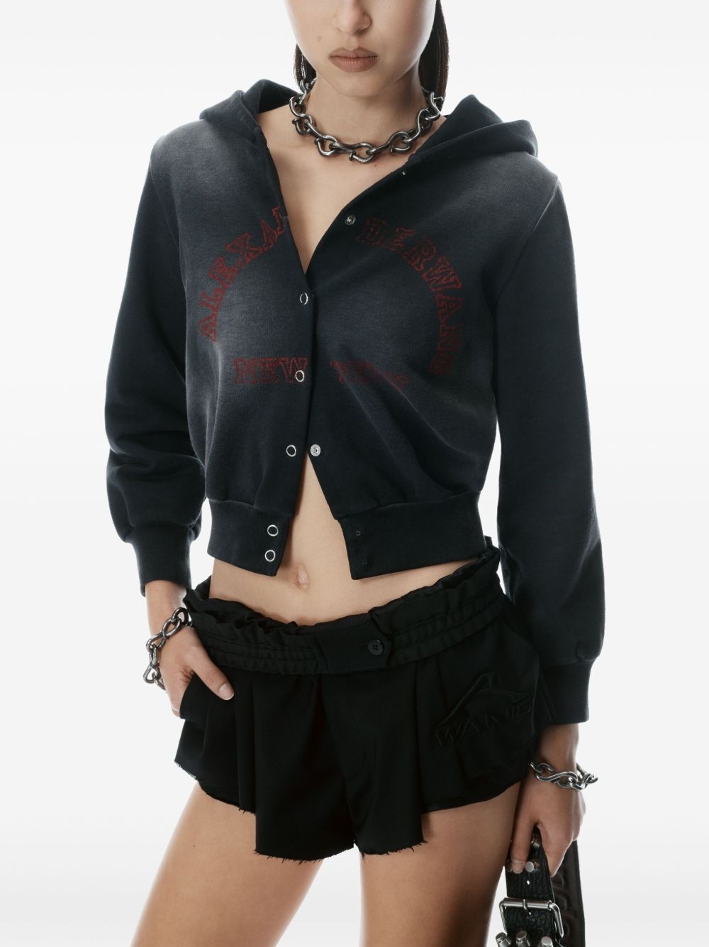 distressed hooded jacket - 5