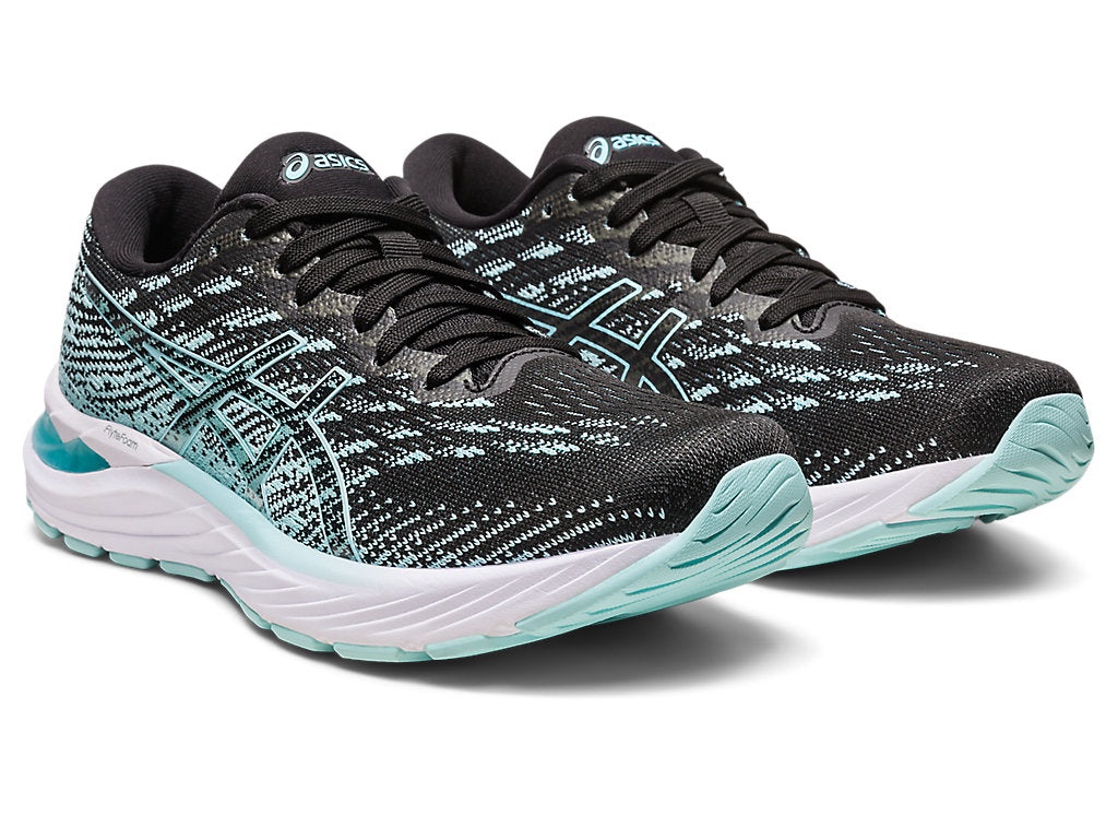 Asics (WMNS) ASICS Gel-Stratus Knit 'Black Clear Blue' 1012B453